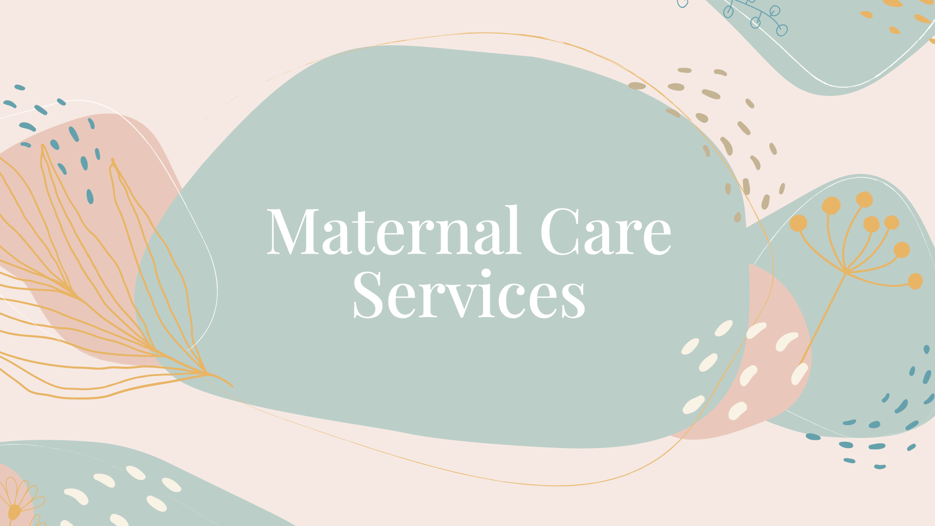 Care Connect Title Banner on Maternal Care Services